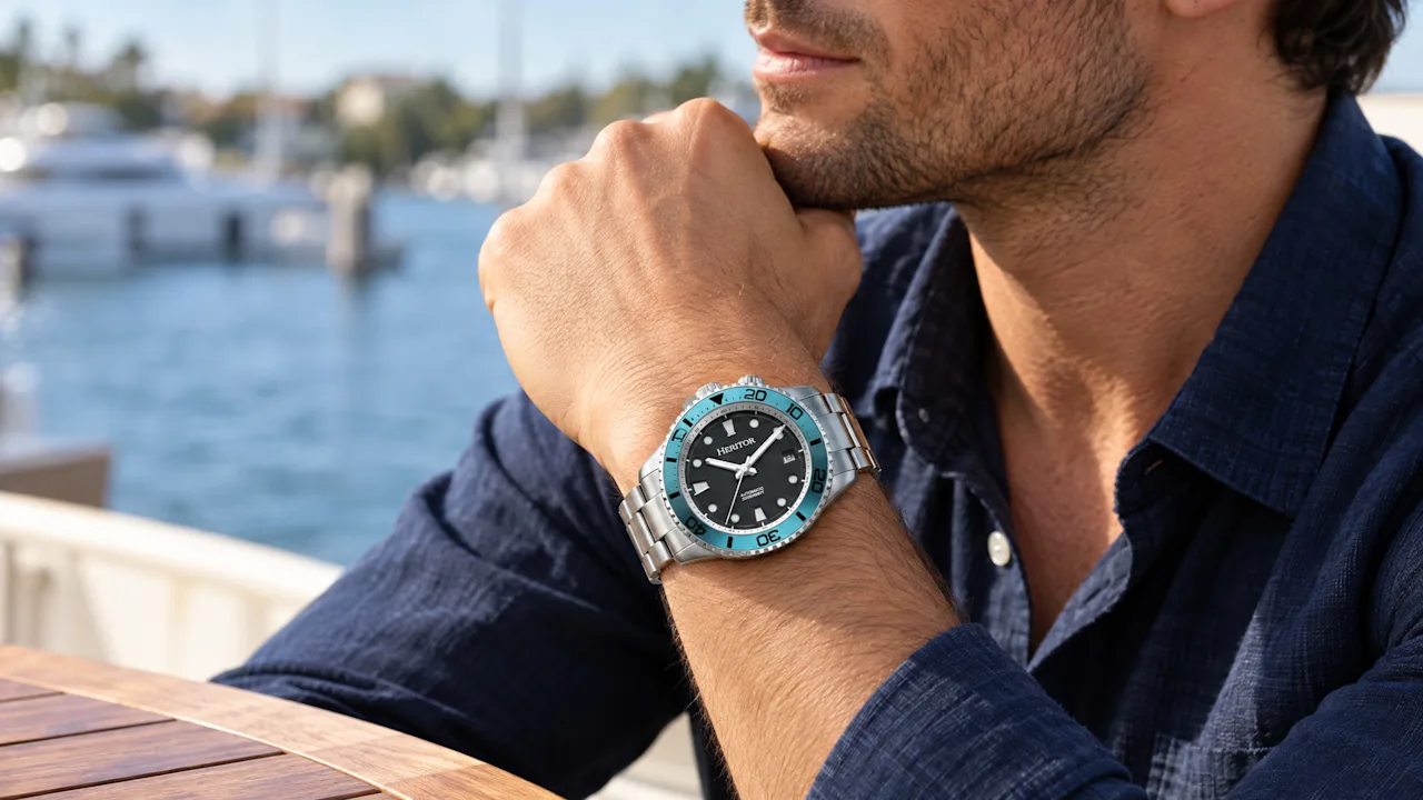 The Swim-Ready Rotating-Bezel Automatic Watch