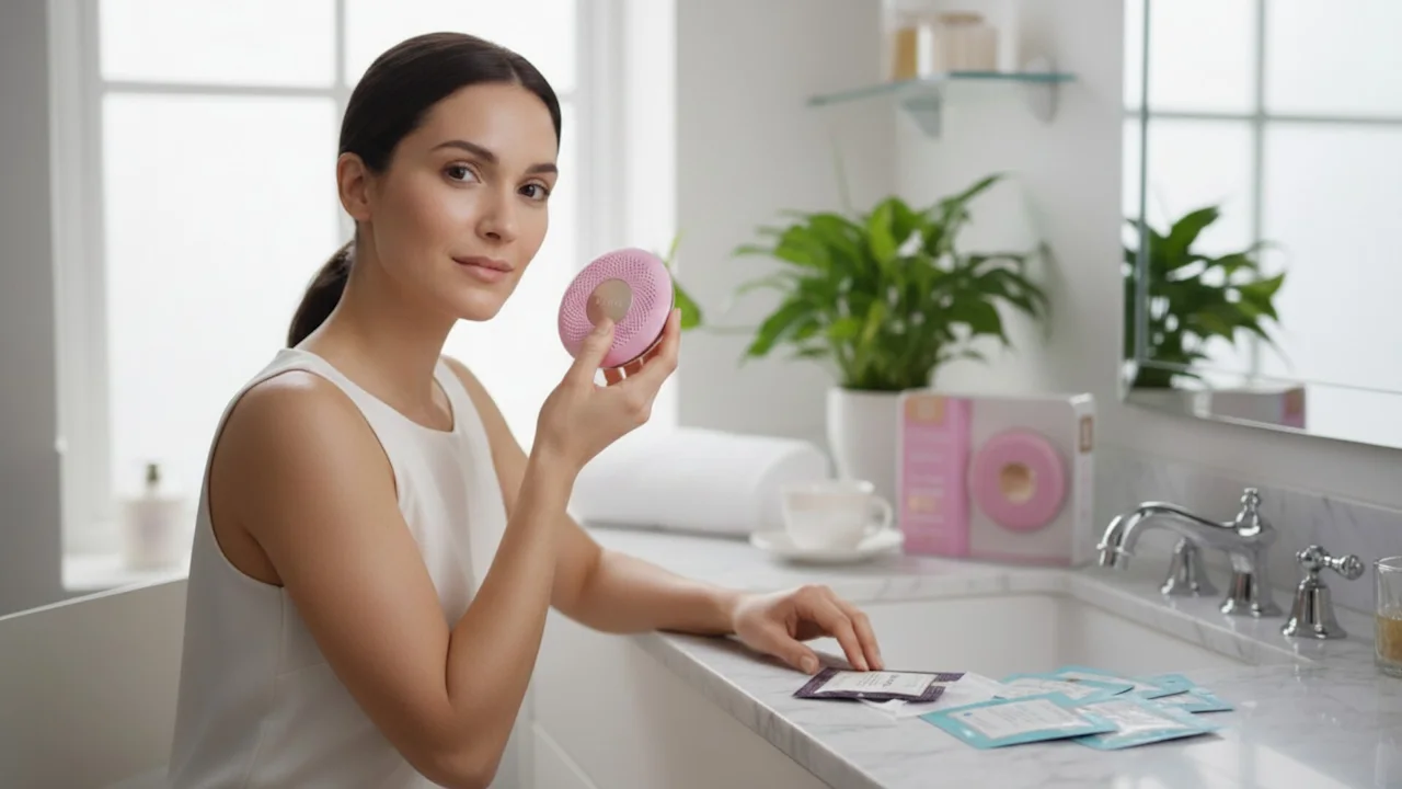 Foreo UFO Mini 4-in-1 Facial Spa Device with 42 Masks