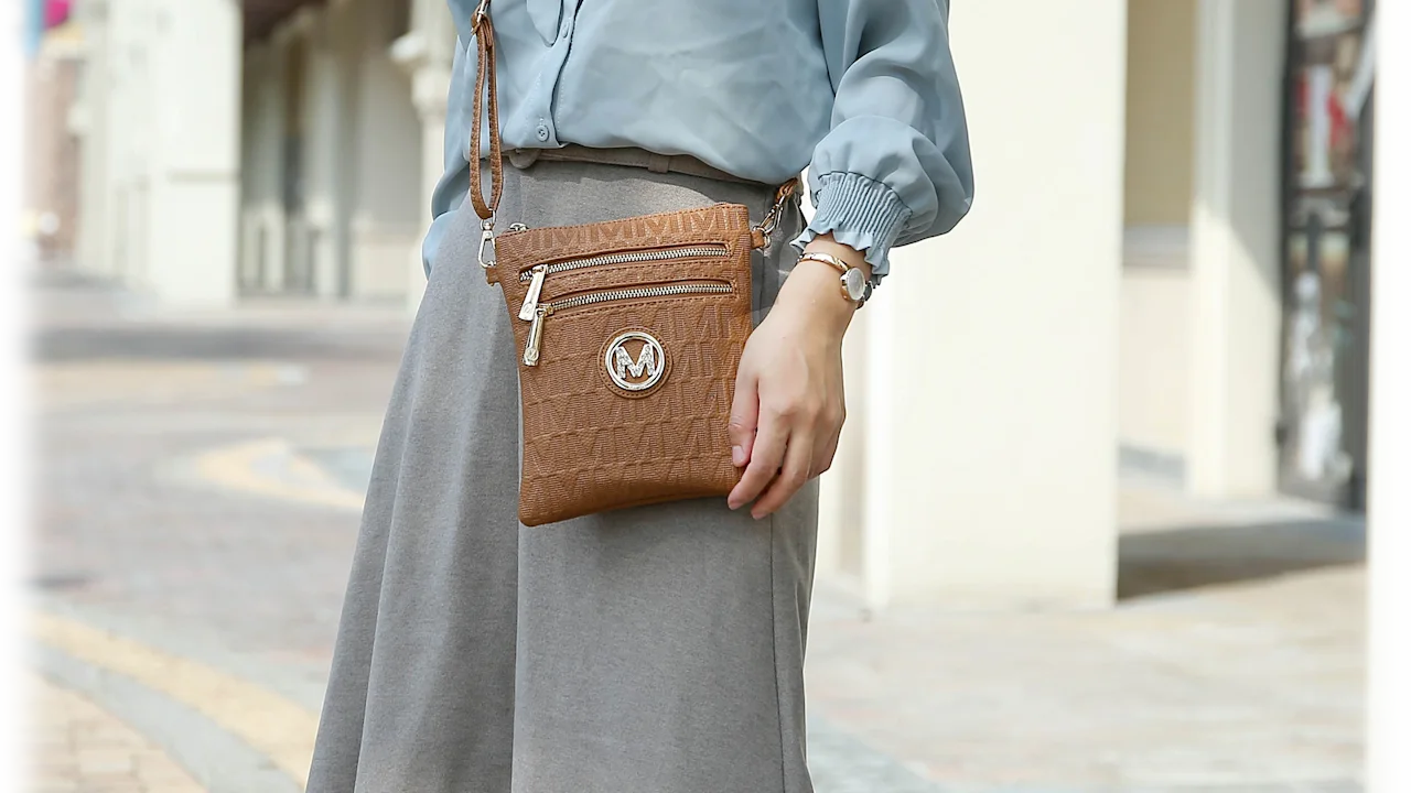 MKF Collection Andrea Milan M Signature Crossbody Bag by Mia K.