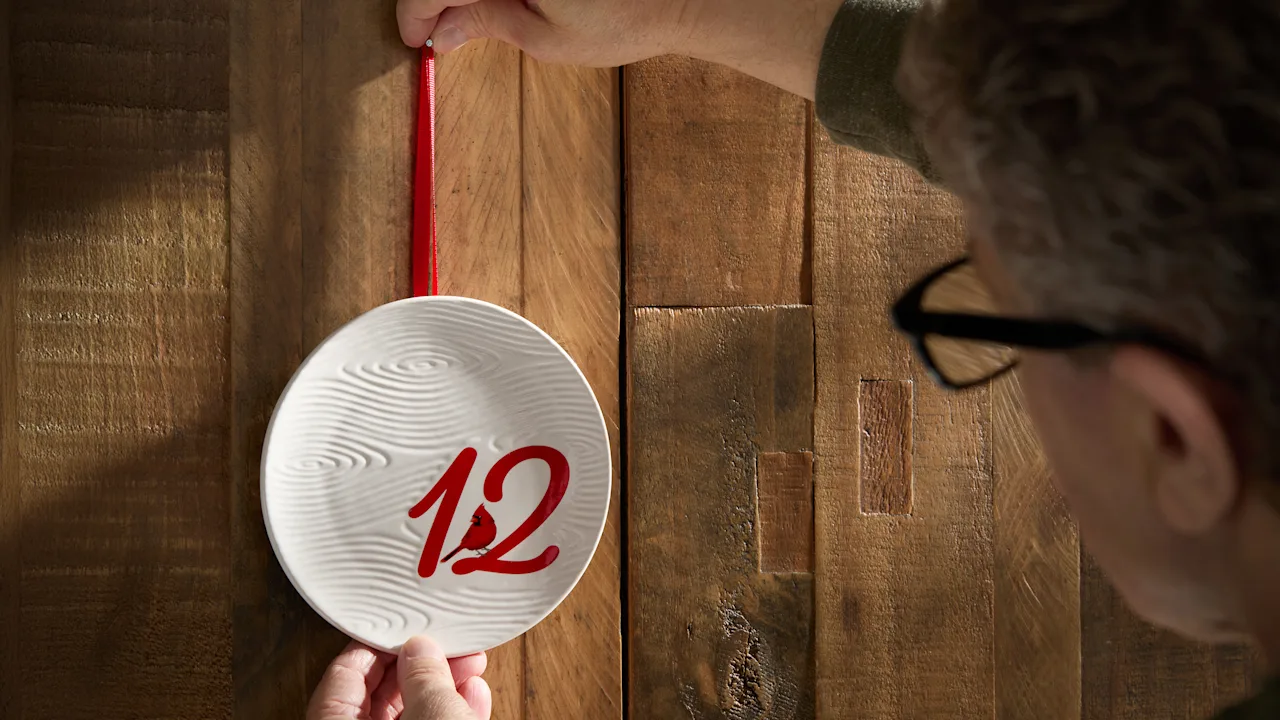 Temp-tations 12-Piece Winter Woodland 6" Plates with Ribbons