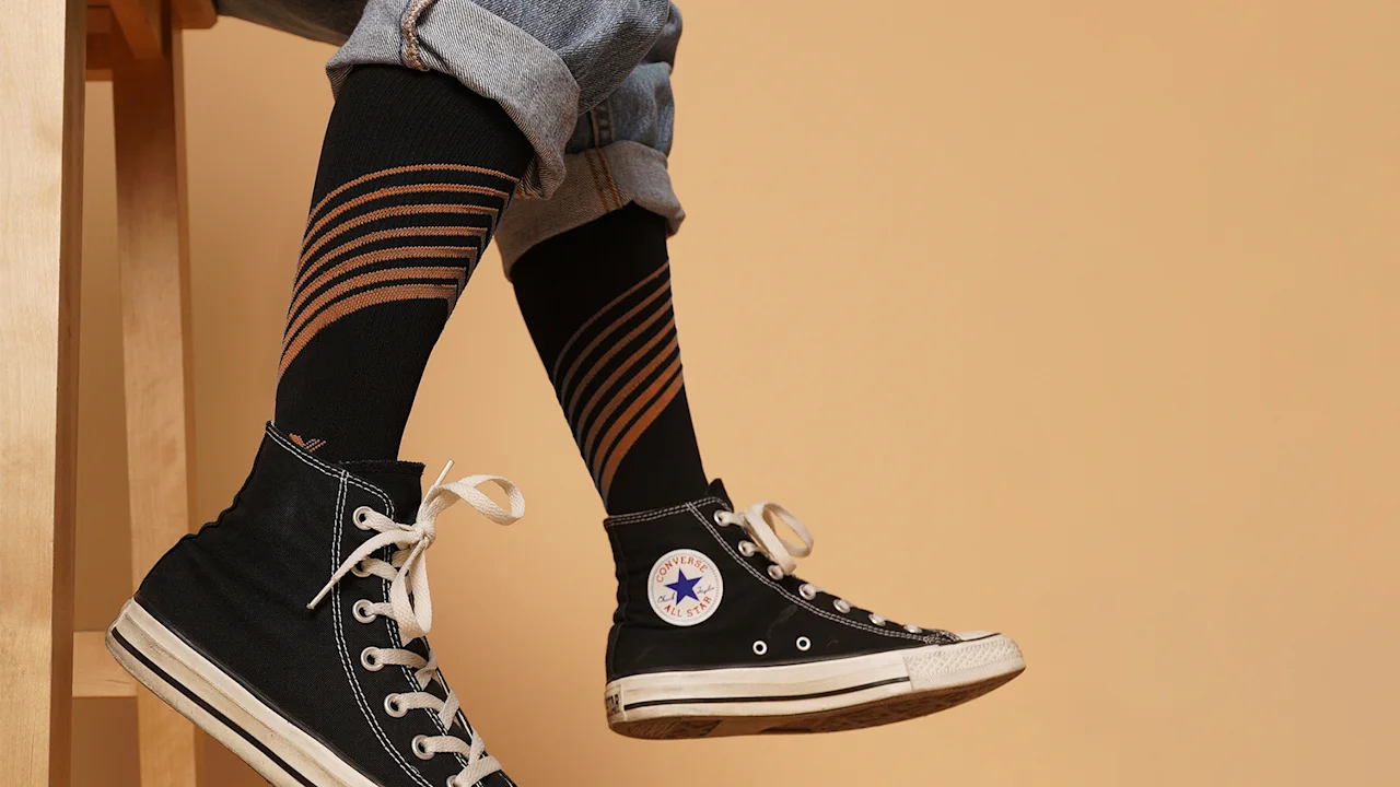 3-Pack: CopperFlux Copper Striped Knee High Compression Socks