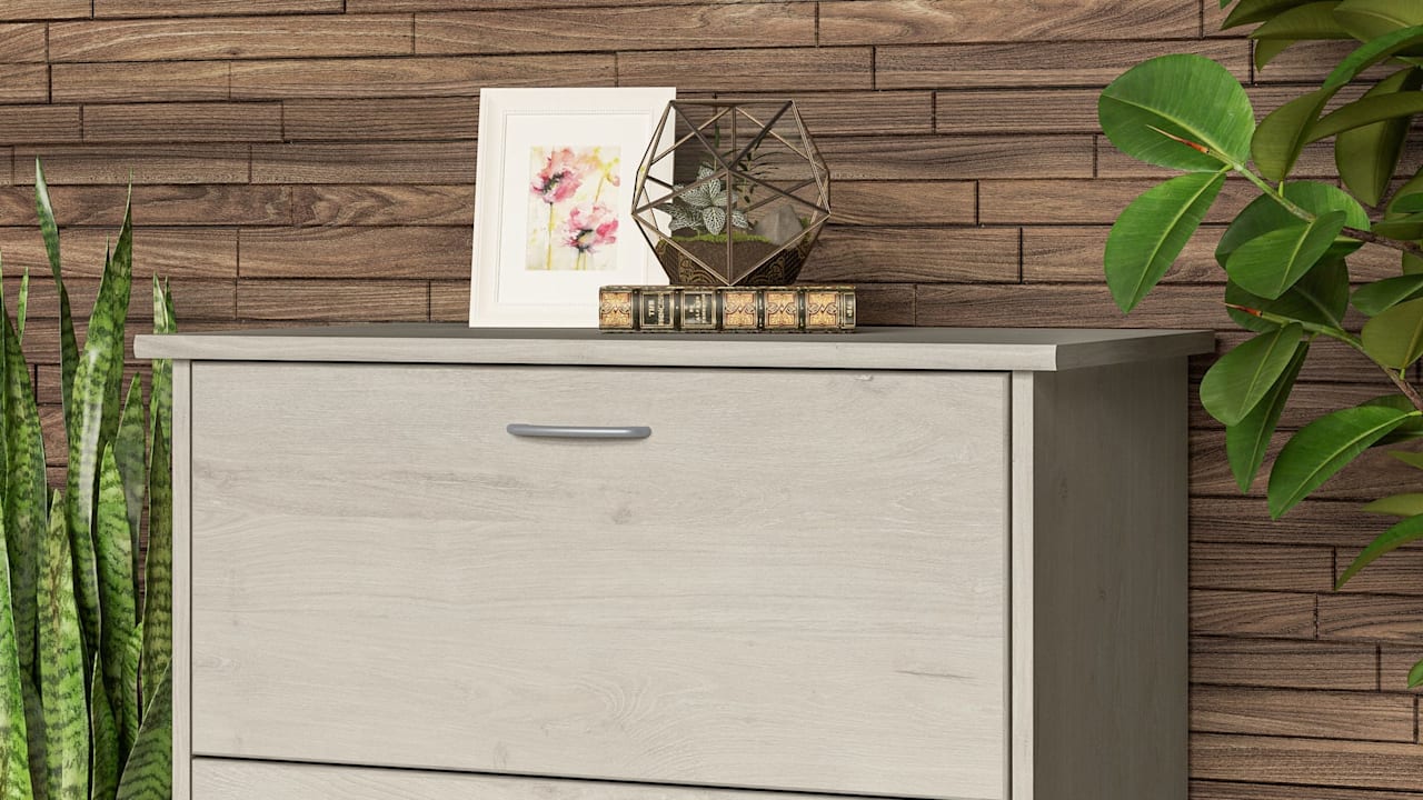 Cabot 2 Drawer Lateral File Cabinet in Linen White Oak