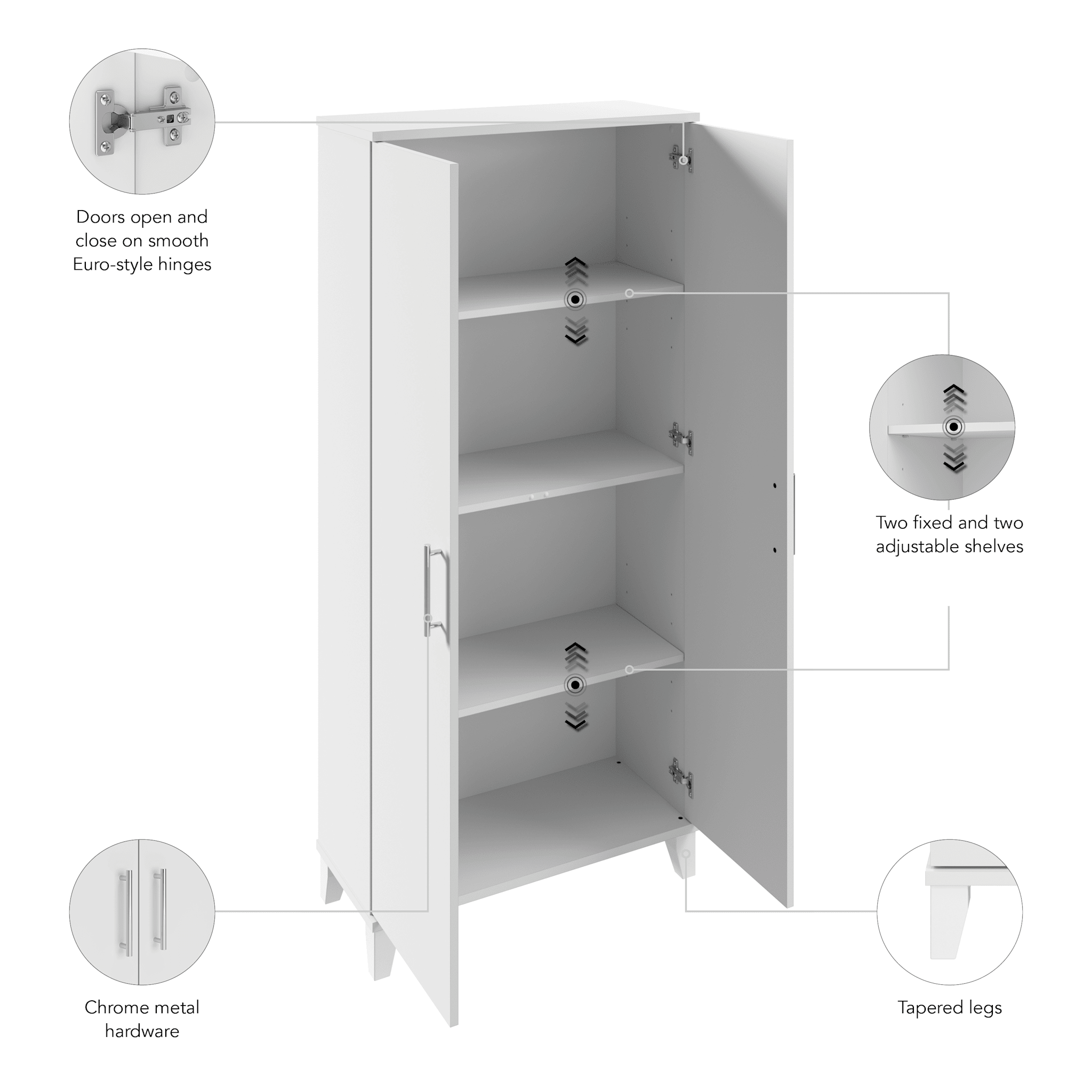 Somerset Tall Storage Cabinet with Doors and Shelves — panel 10