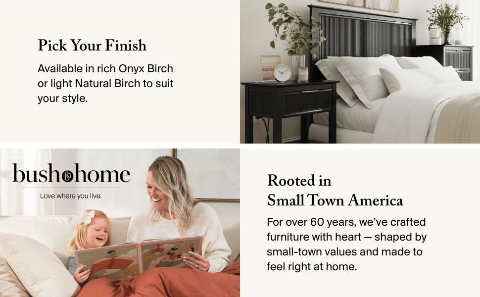 Bush Home Camille Fluted 3 Drawer Dresser - Set of 2 — panel 10