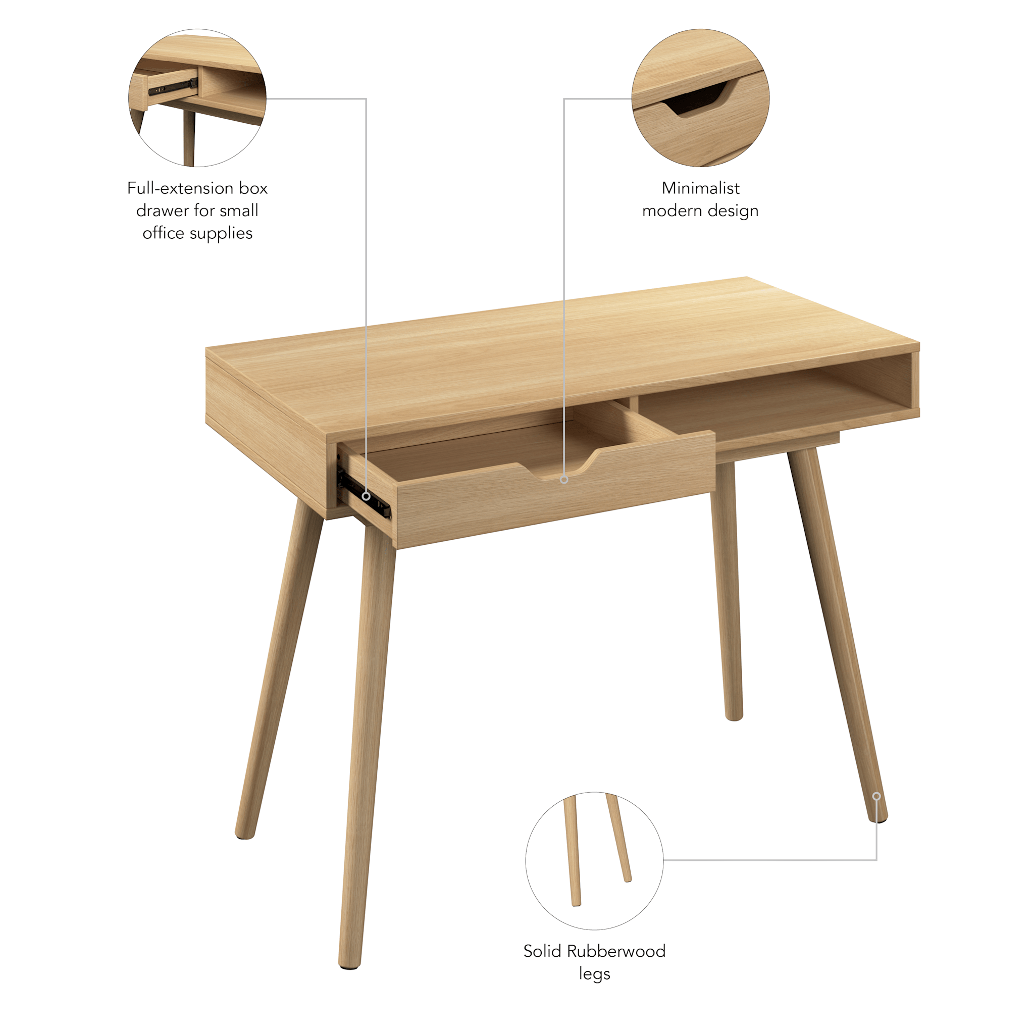 Nora 40W Writing Desk — panel 6