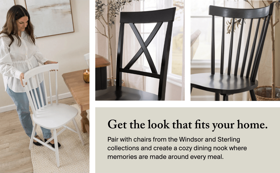 West End 45W Round Trestle Dining Table — panel 5