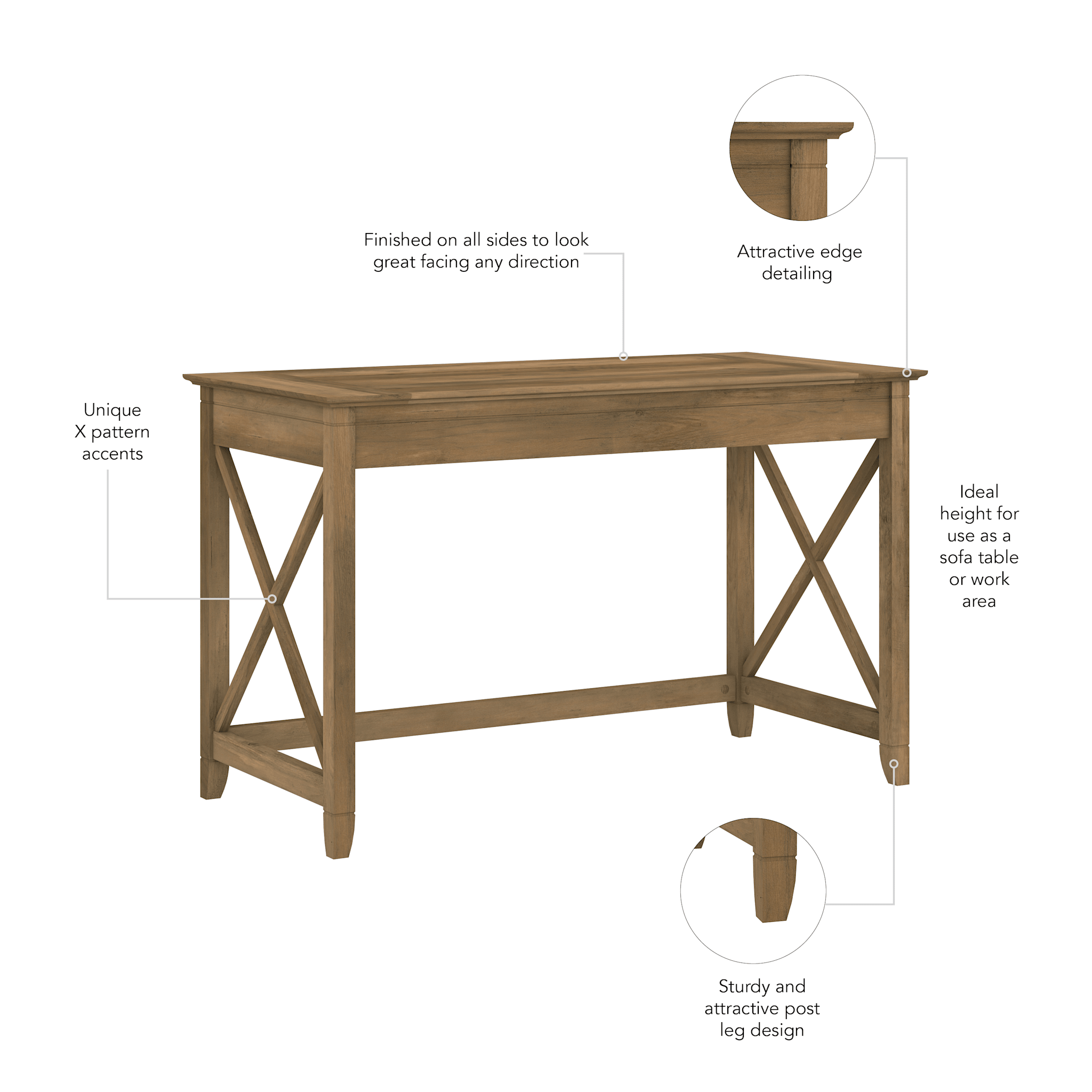 Key West 48W Writing Desk — panel 1