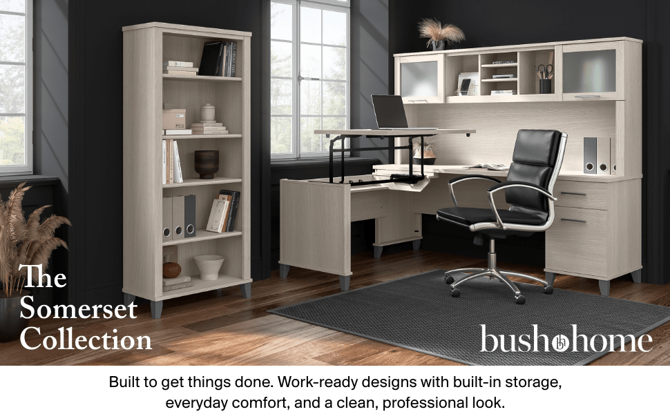 Somerset Tall 5 Shelf Bookcase — panel 1