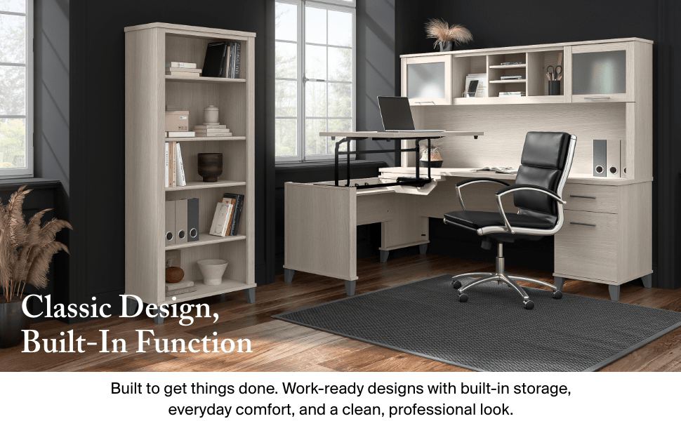 Somerset Tall 5 Shelf Bookcase — panel 2