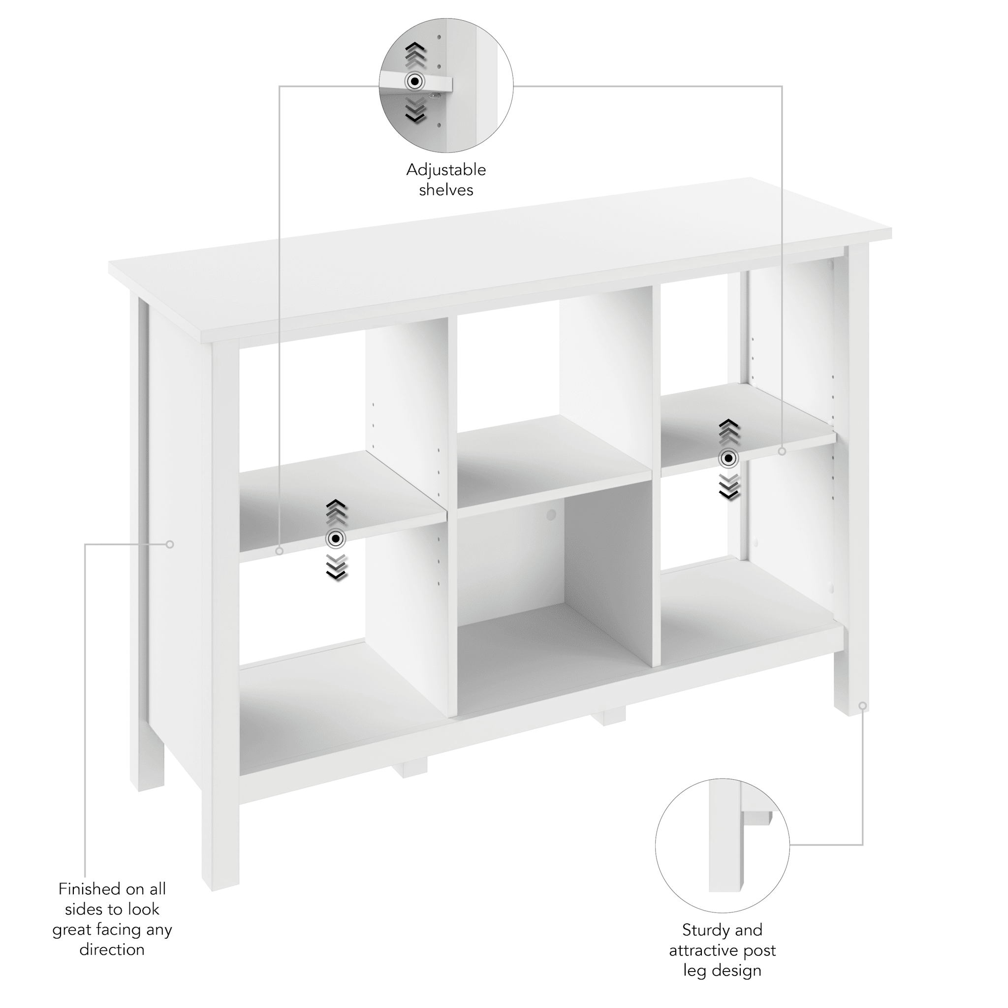 Broadview 6 Cube Organizer — panel 1
