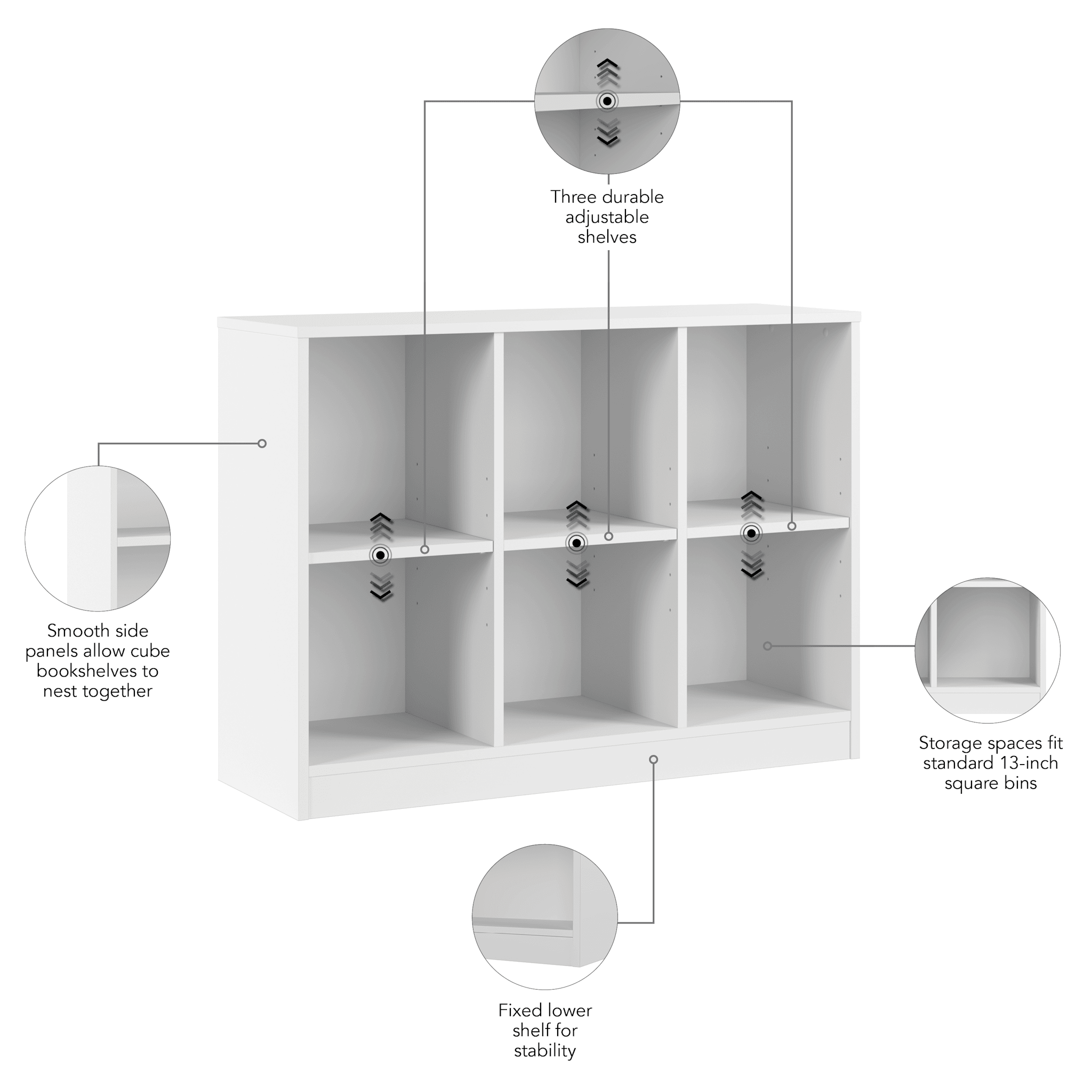 Universal 6 Cube Organizer Shelf — panel 10