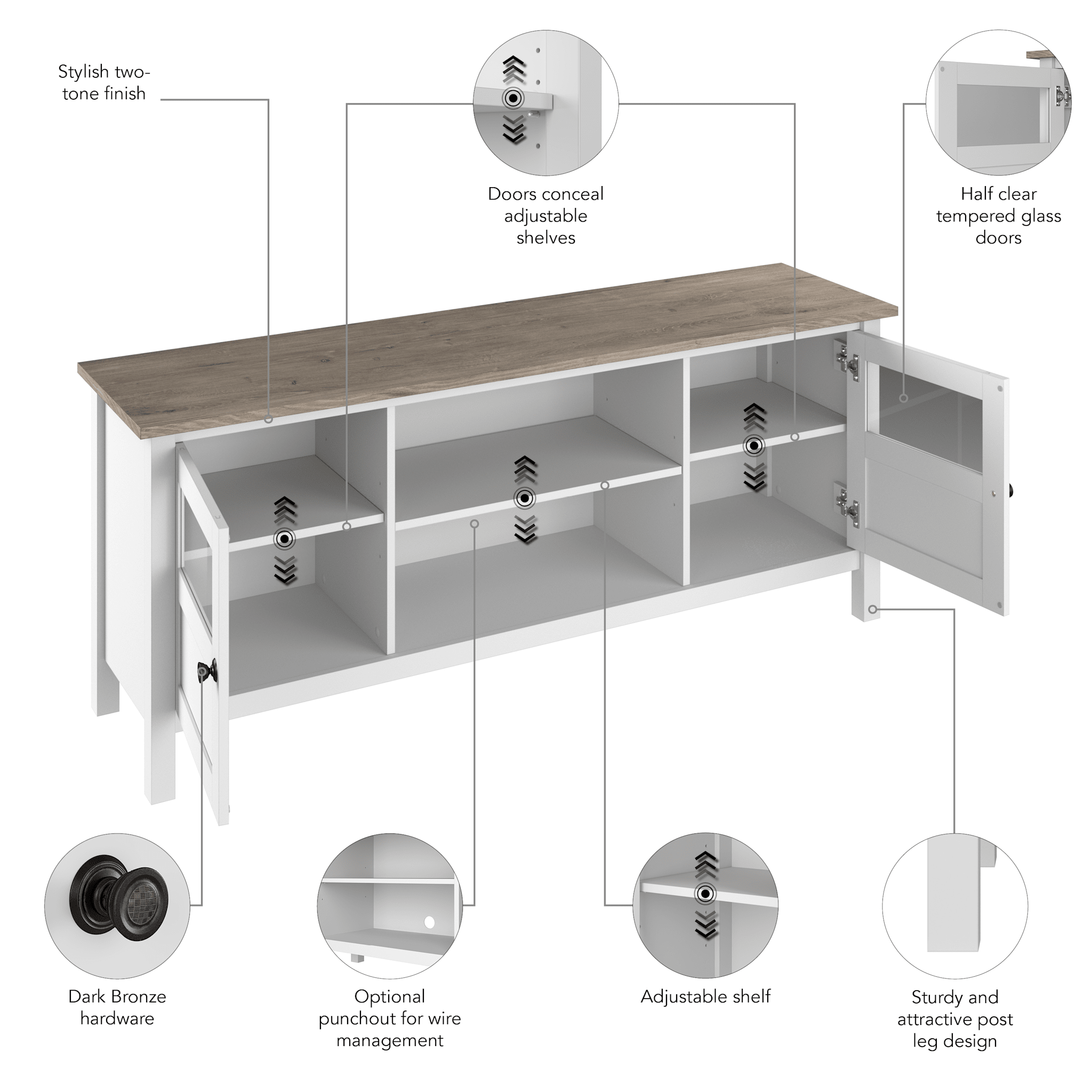 Mayfield 60W TV Stand — panel 1