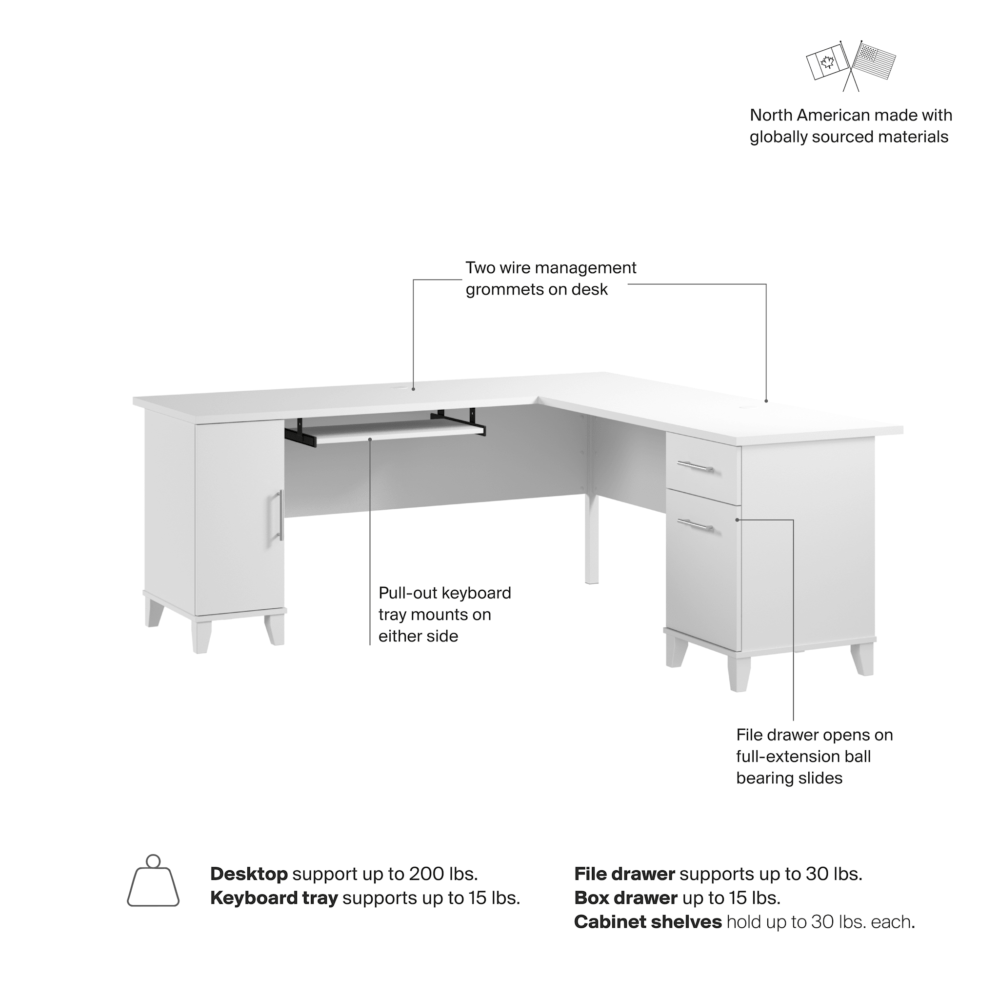 Bush Home Somerset 72W L Shaped Desk with Storage — panel 10