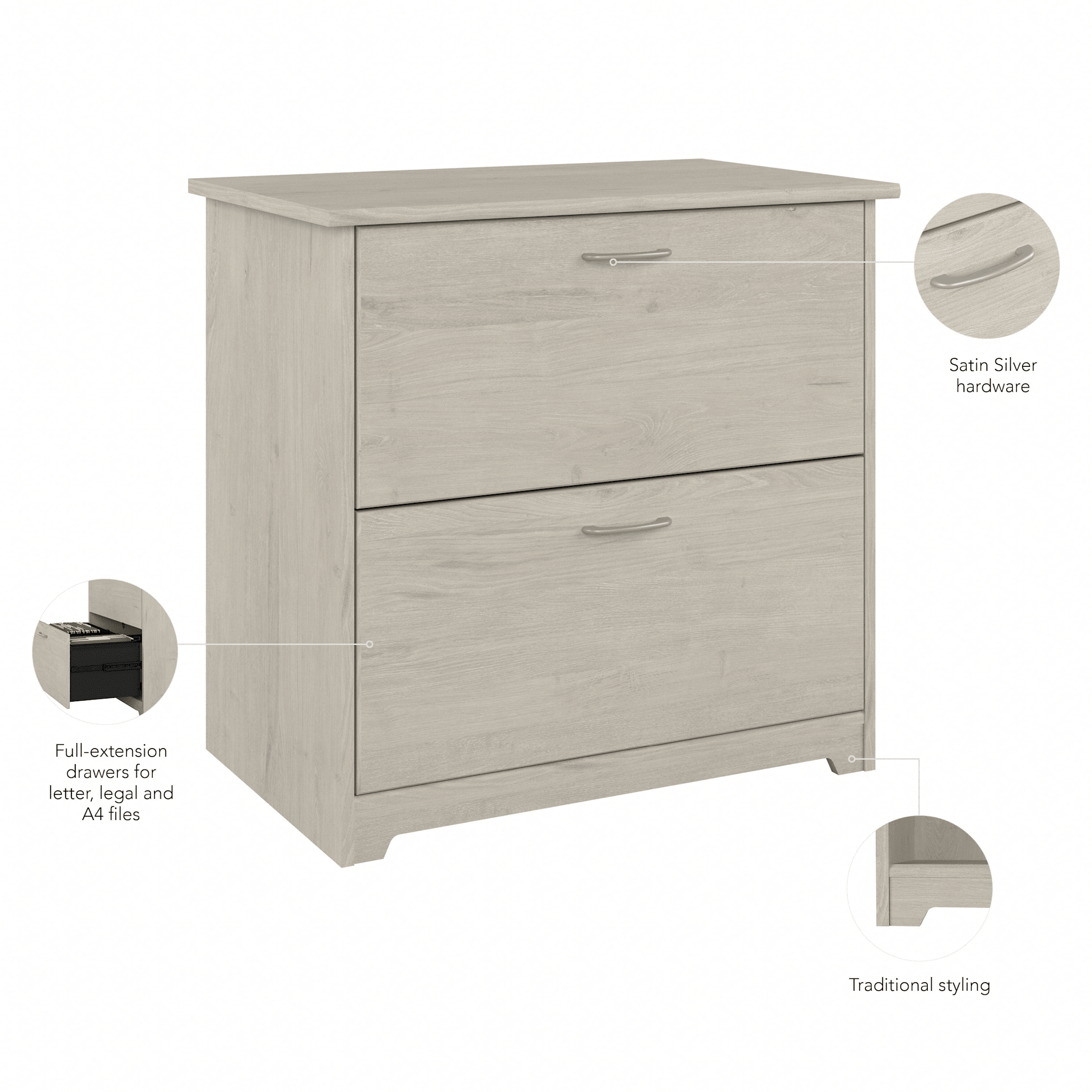 Cabot 2 Drawer Lateral File Cabinet — panel 1