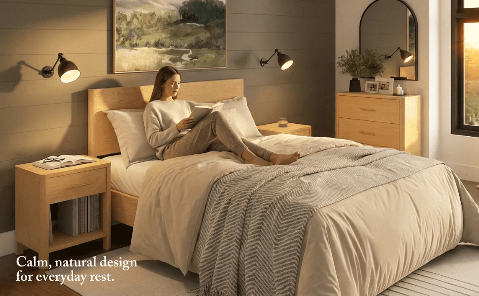 Bush Home Vera Nightstand with Drawer - Set of 2 — panel 1