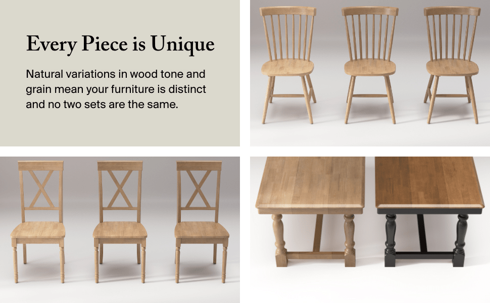 Sterling 67W Squire Trestle Dining Table with 6 Cross Back Dining Chairs — panel 9