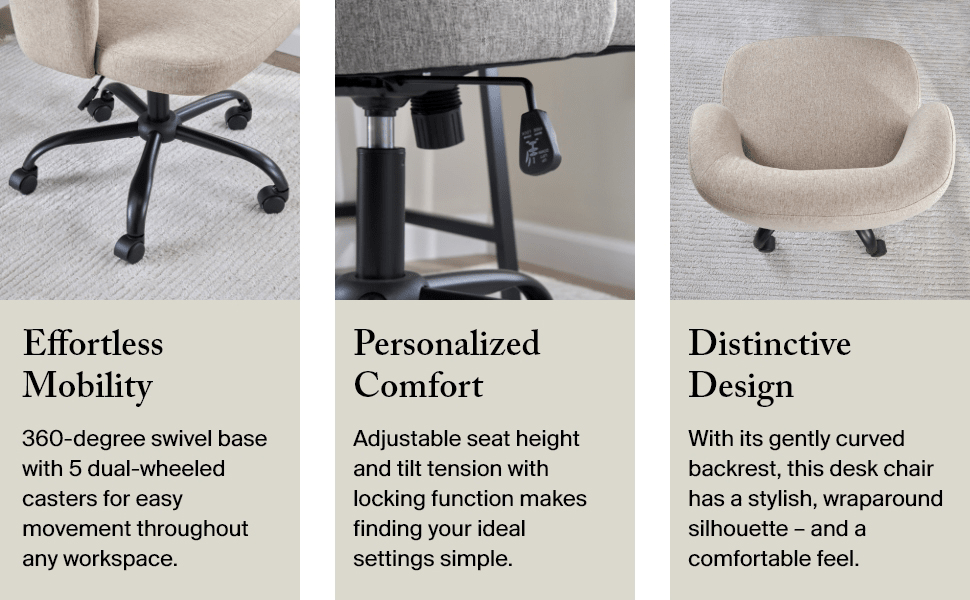 Pembroke Armless Desk Chair for Home Office — panel 2