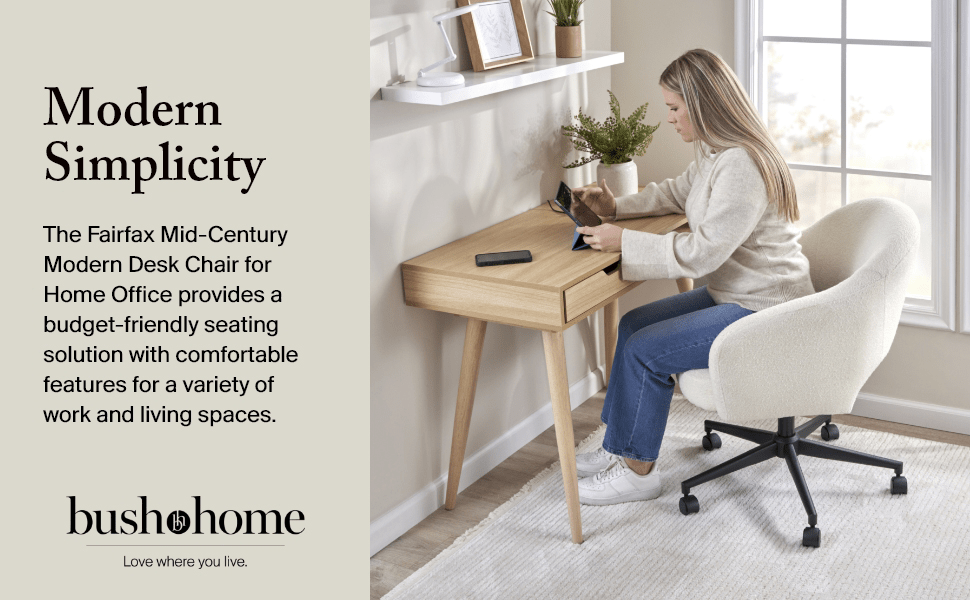 Fairfax Mid Century Modern Desk Chair for Home Office — panel 1