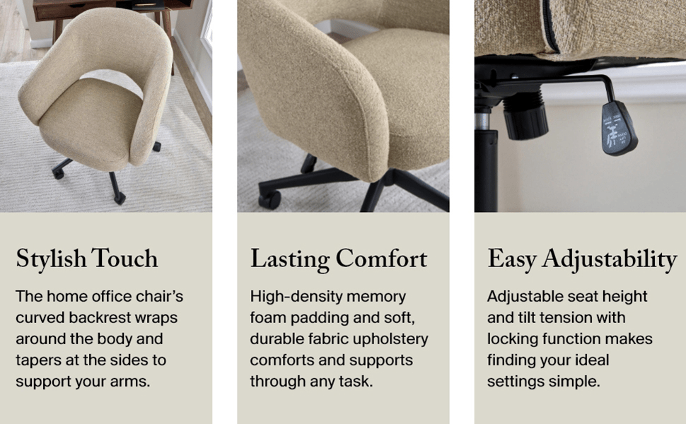 Fairfax Mid Century Modern Desk Chair for Home Office — panel 2