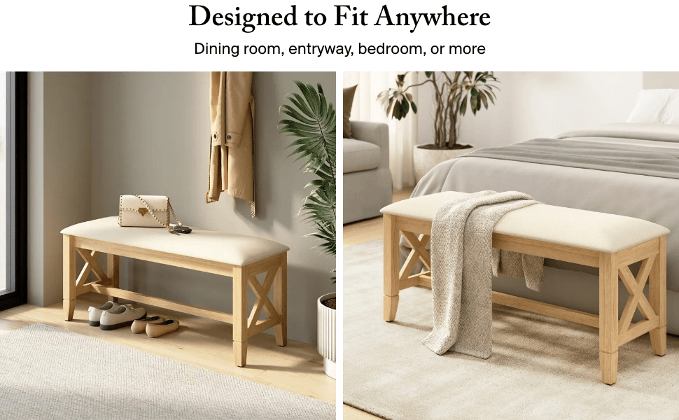 Bush Home Key West Upholstered Cross Back Dining Counter Stool - Set of 2 — panel 7