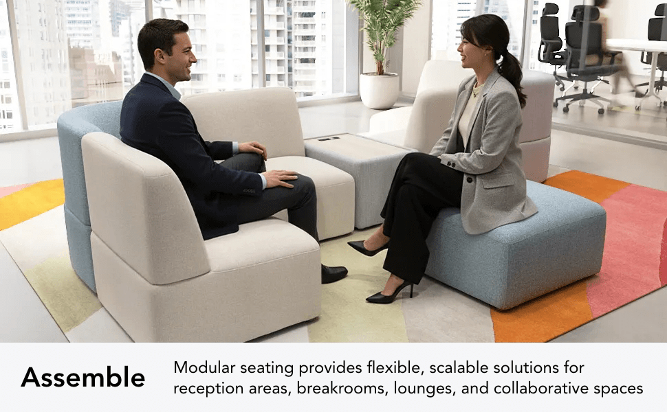 Assemble Modular 3 Seater Sectional Lounge Sofa — panel 1