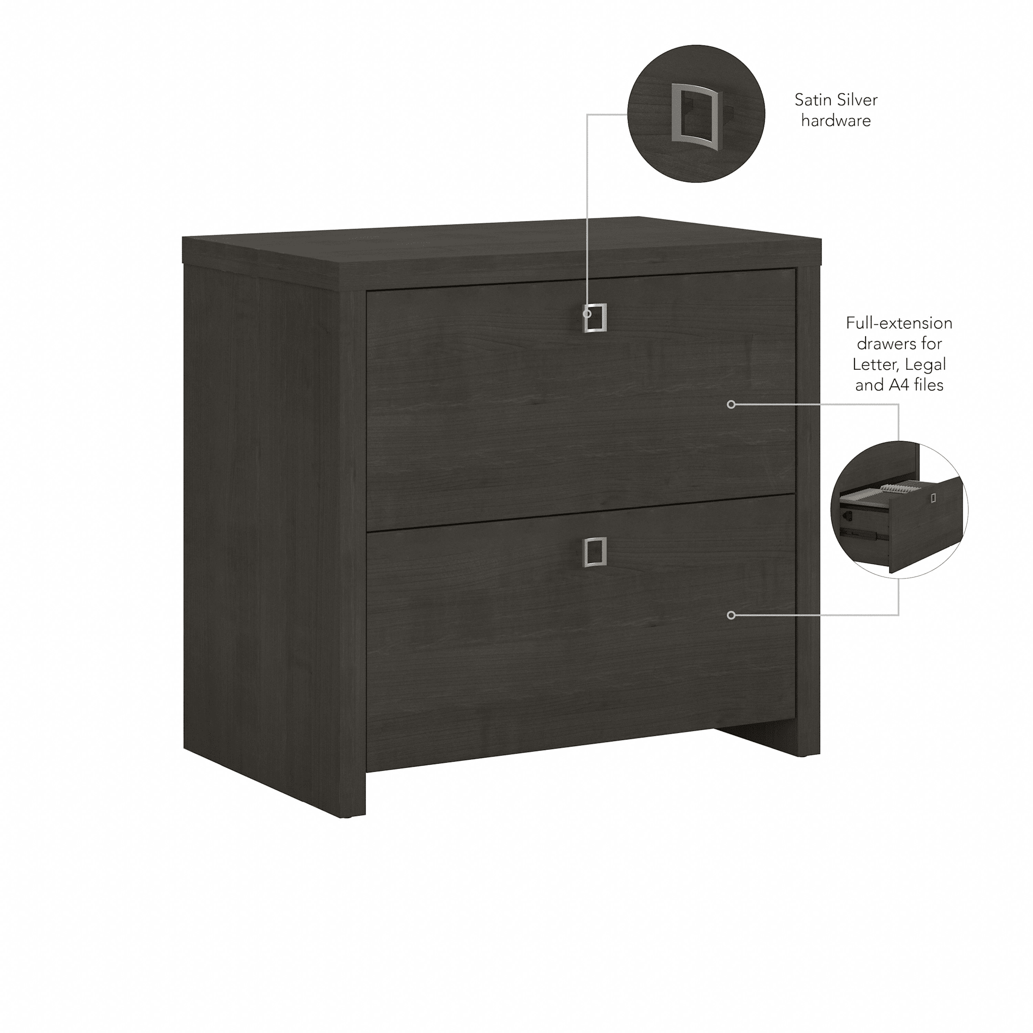 Echo 2 Drawer Lateral File Cabinet — panel 1