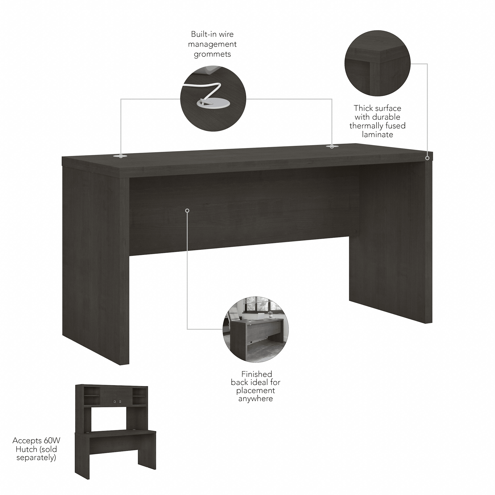Echo 60W Credenza Desk — panel 1