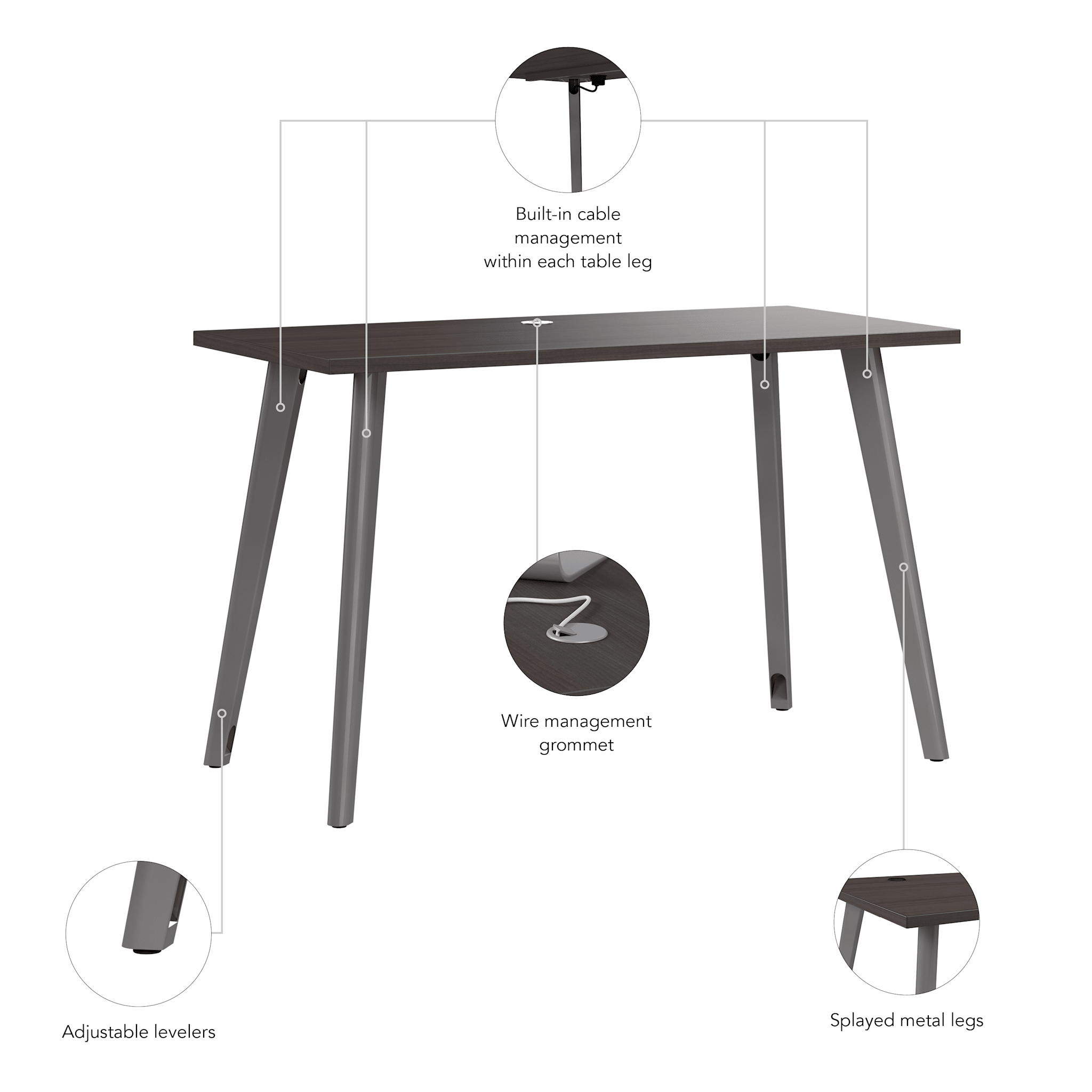 48W x 24D Table Desk — panel 6