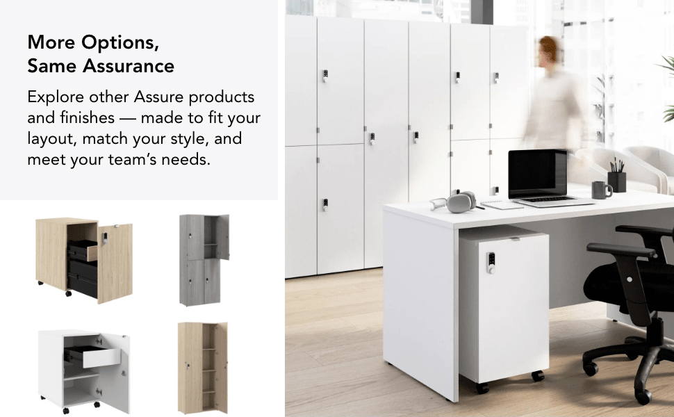 Assure Mobile File Cabinet with Drawers and Keypad Lock — panel 3