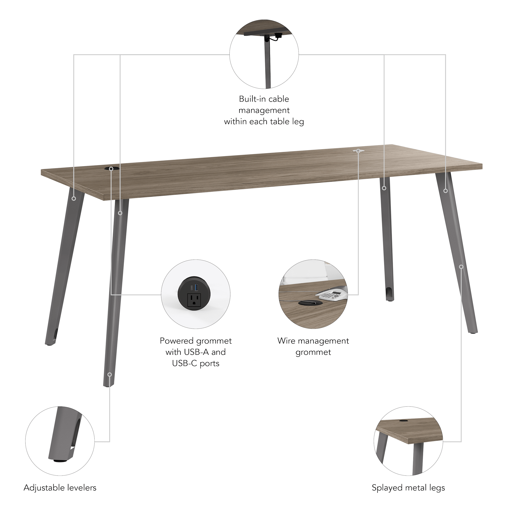 72W x 30D Table Desk — panel 6
