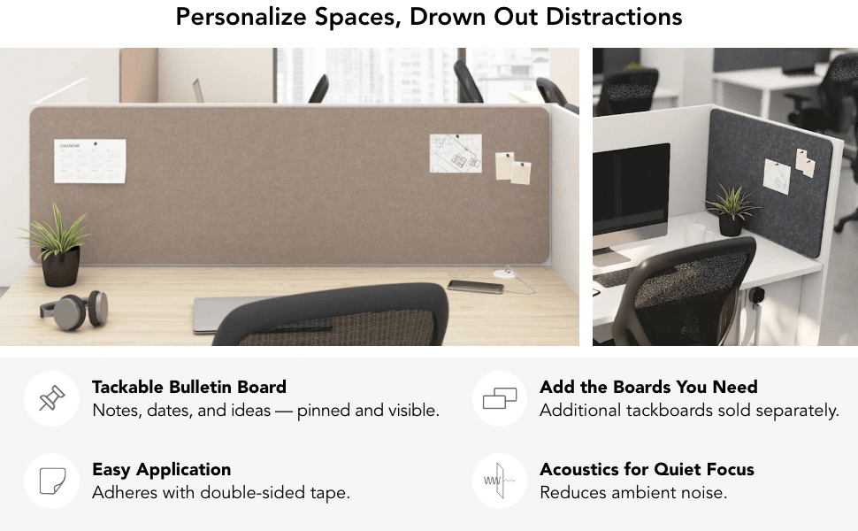 Hustle 48-inch 2 Person Office Cubicles with Locking Storage Cabinet — panel 3