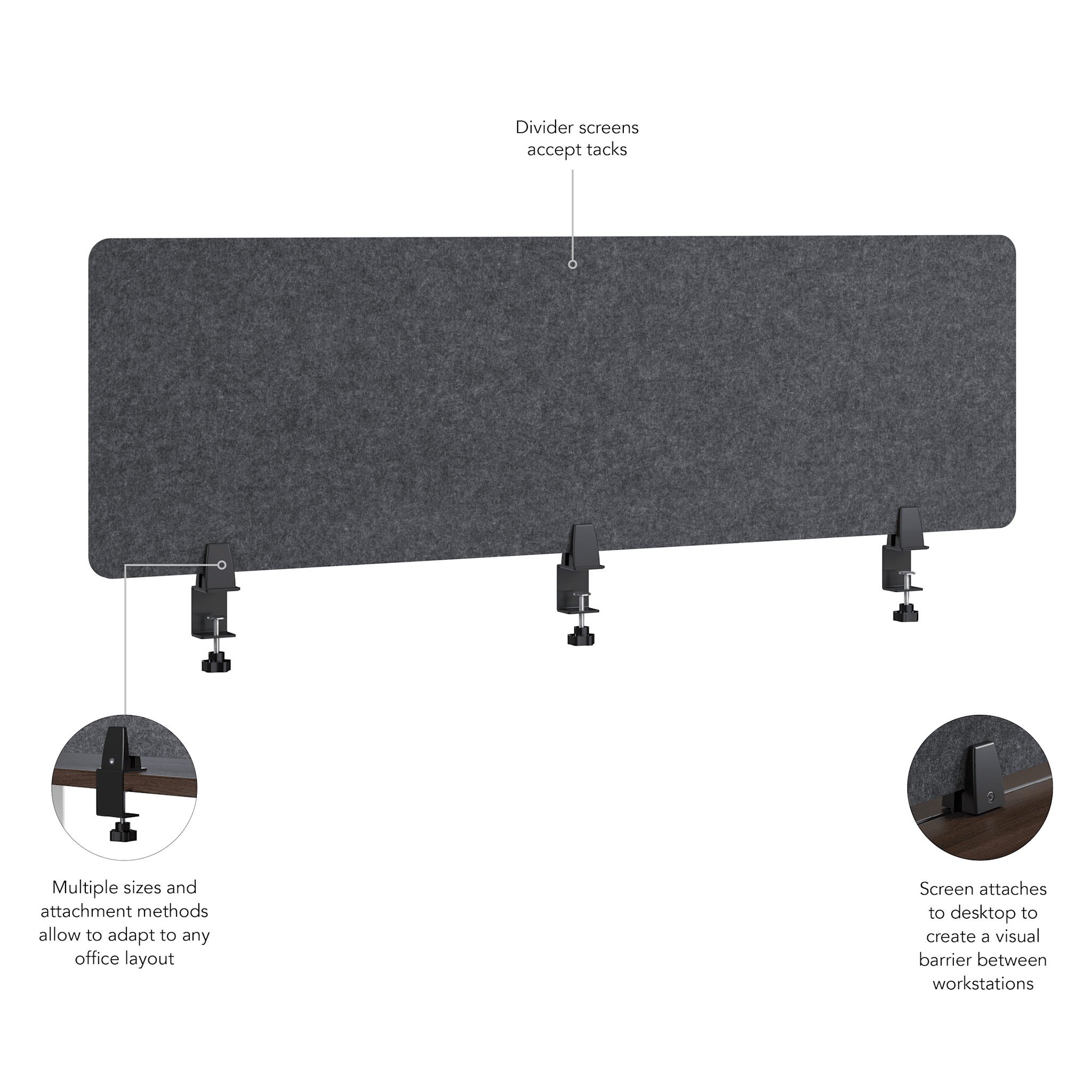 58W Desktop Privacy Screen — panel 1
