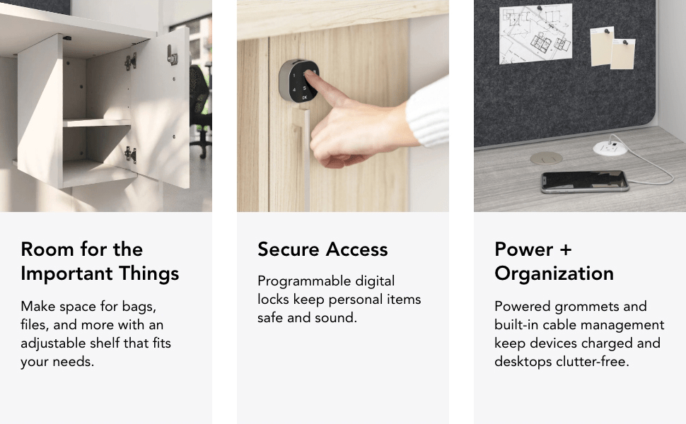 Hustle Tackboard for 60-inch Cubicle Desk — panel 2