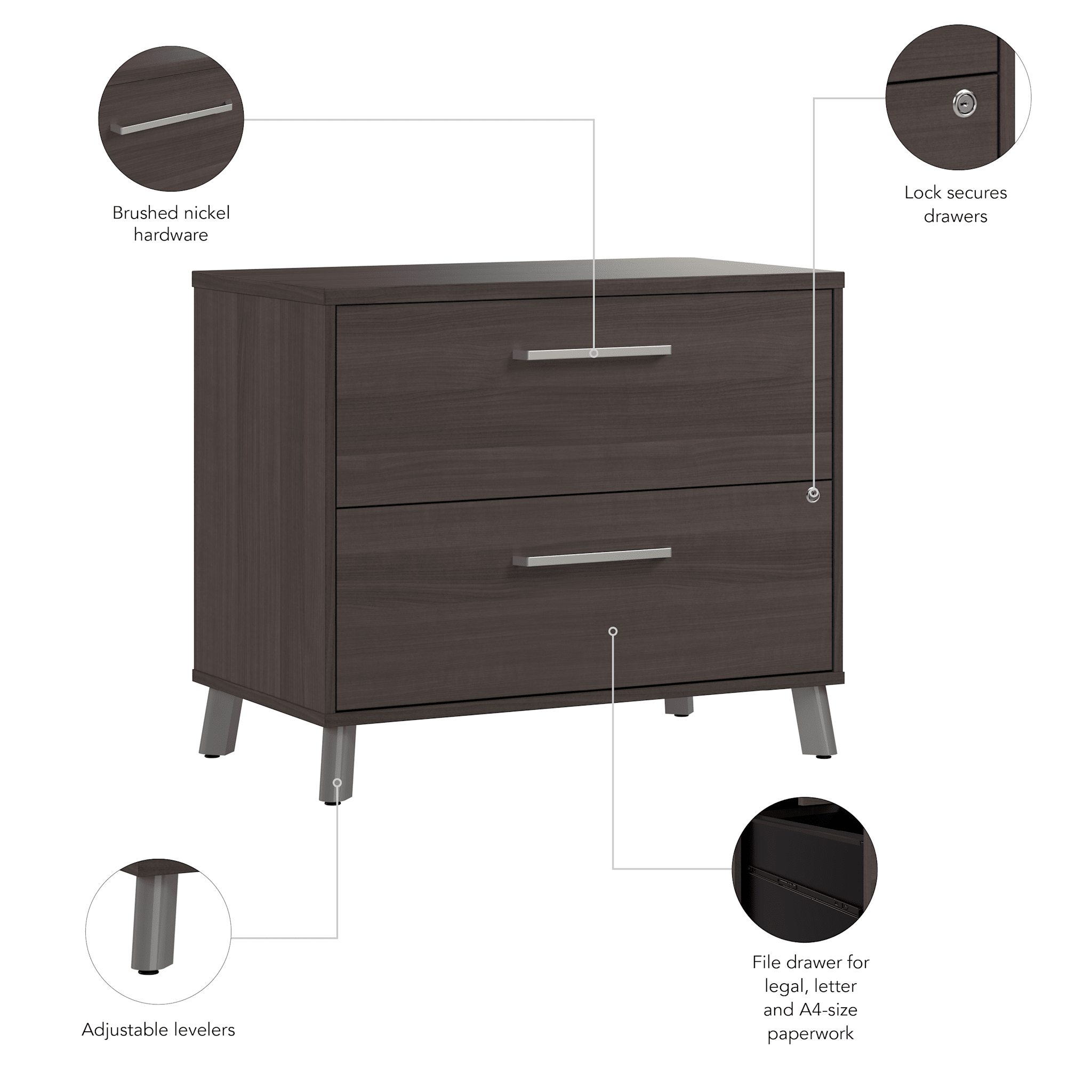 36W Lateral File Cabinet-Assembled — panel 6