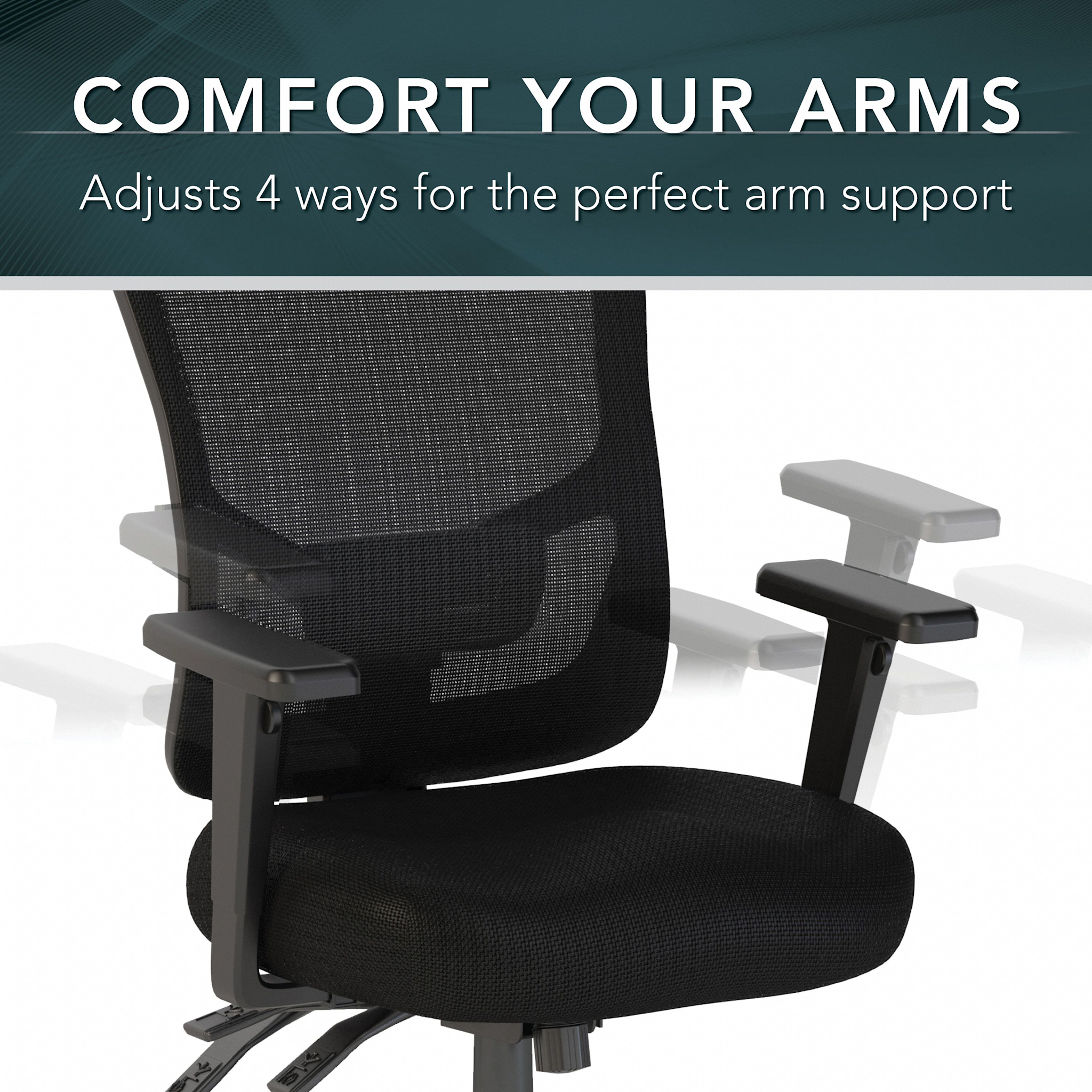 Custom Comfort High Back Multifunction Mesh Executive Office Chair — panel 1