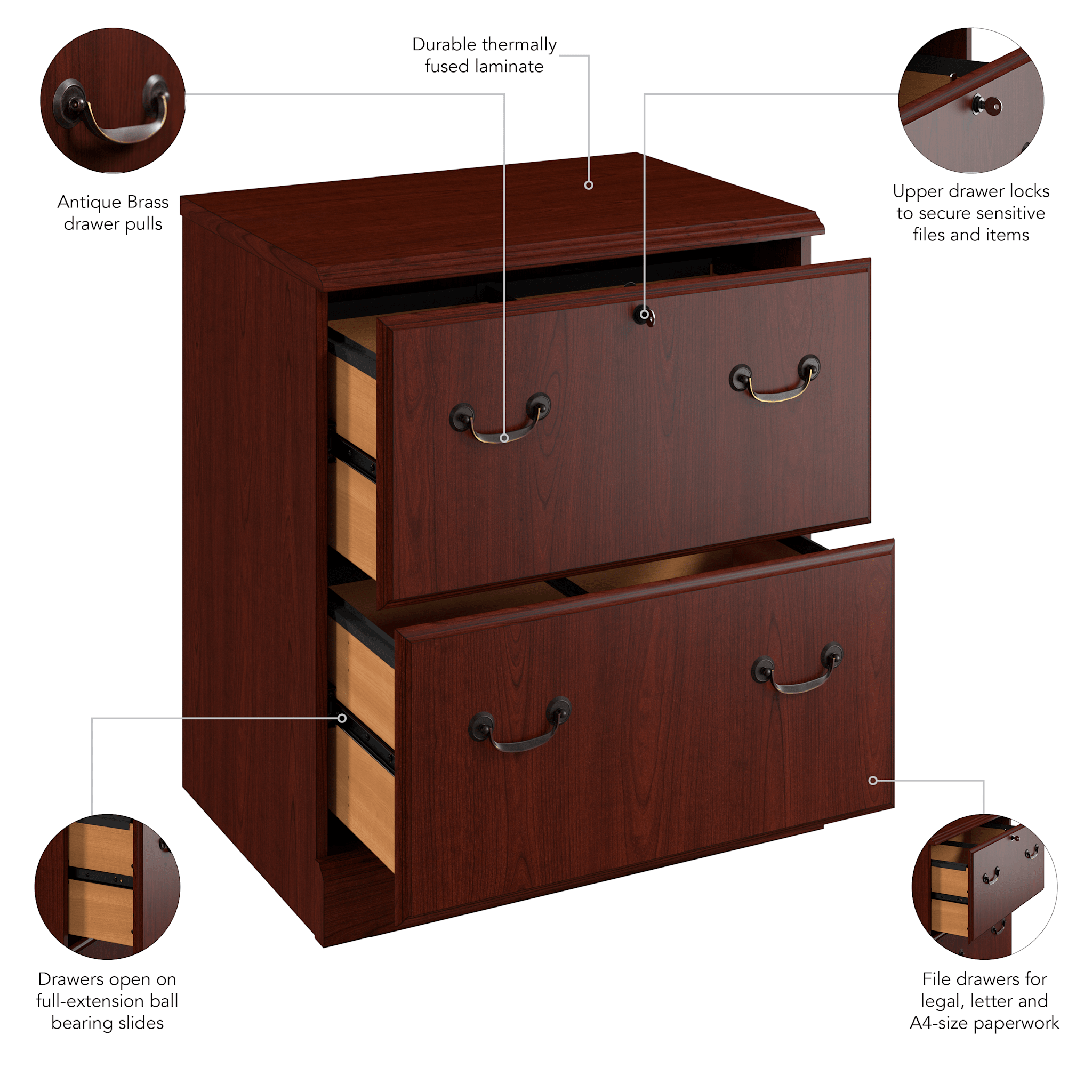 2 Drawer Lateral File — panel 1