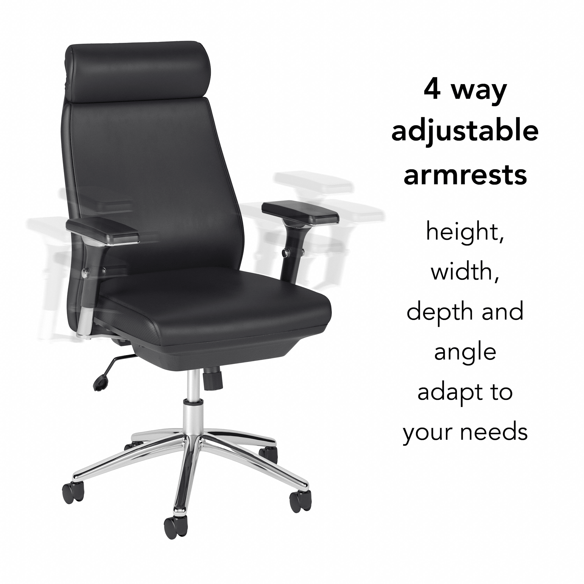 Metropolis High Back Leather Executive Office Chair — panel 2