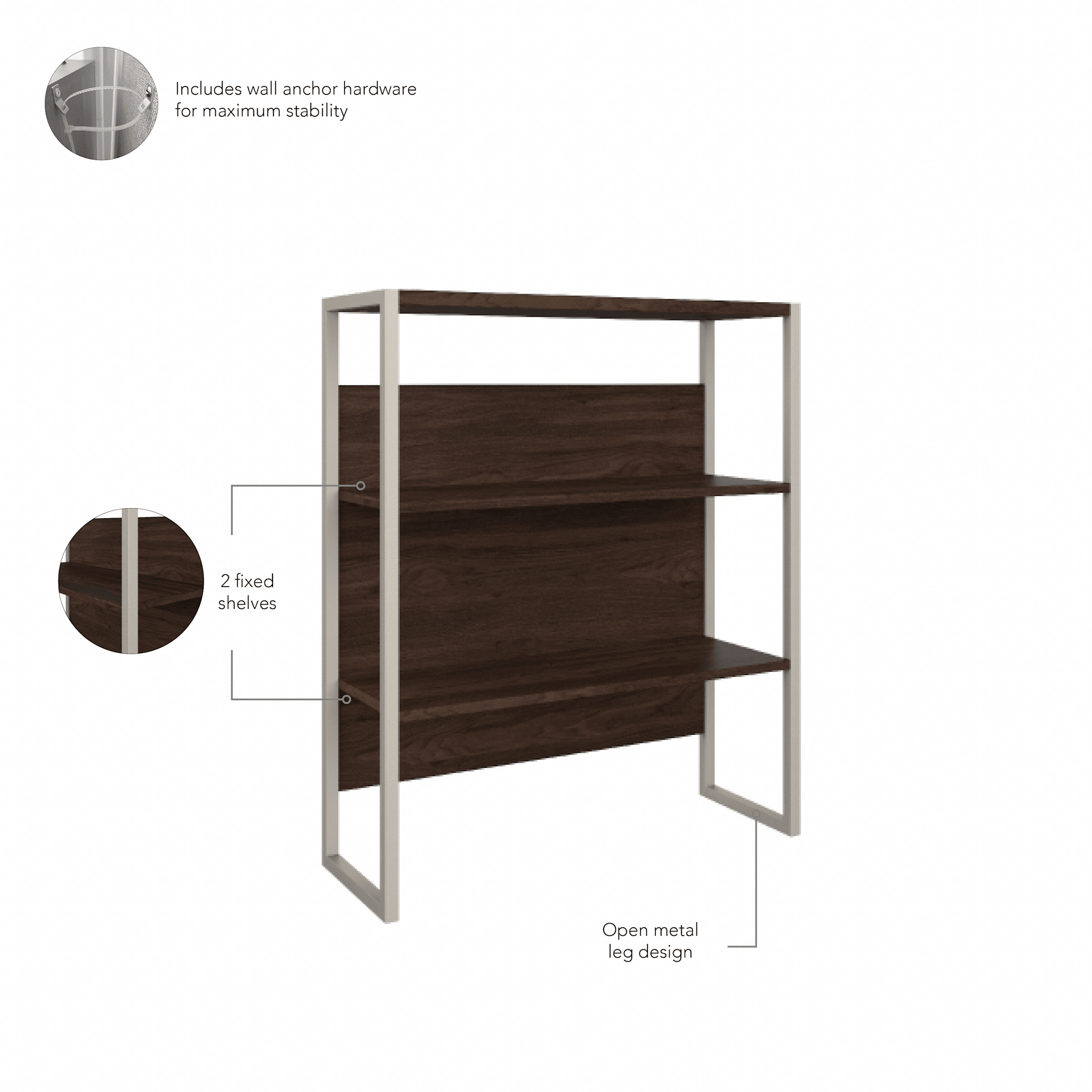 36W Bookcase Hutch — panel 1