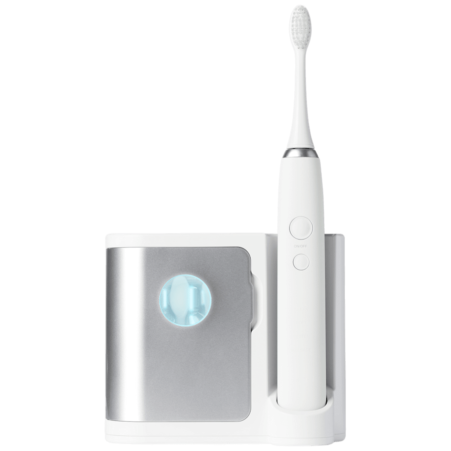 The Ultrasonic Vibration Electric Toothbrush with UV-Sanitizing Charging Station