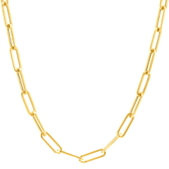 Dloria Ava Paperclip Link Necklace