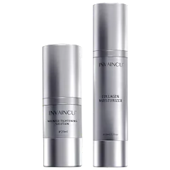 Invaincu Health Wrinkle Tightening Solution & Probiotic Collagen Moisturizer Set