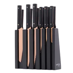 Hampton Forge 13-Piece Knight Copper Cutlery Block Set