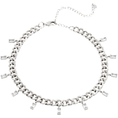 Savvy Cie Curb Chain Fringe Necklace or Bracelet