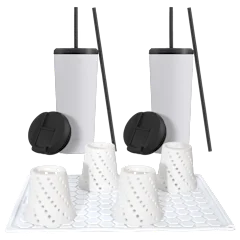 7-Piece JoyJolt Tumblers & Improvements Bottle Drying Set