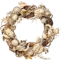National Tree Company 20" Harvest Wreath with Pumpkin & Ornaments