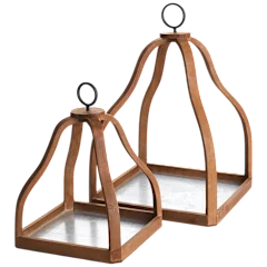 21 in. and 15 in. Ashlyn Nested Cages Décor