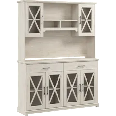 Lennox 60W Farmhouse Sideboard Buffet Cabinet with Hutch