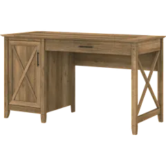 Key West 54W Computer Desk with Keyboard Tray and Storage