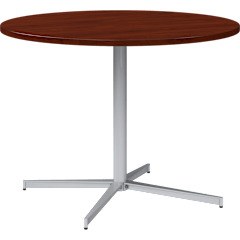 42-inch Round Conference Table with Metal Base