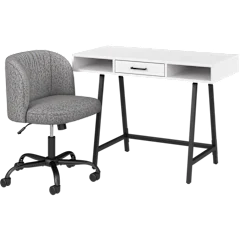 Steele 40W Small Writing Desk with Pembroke Chair